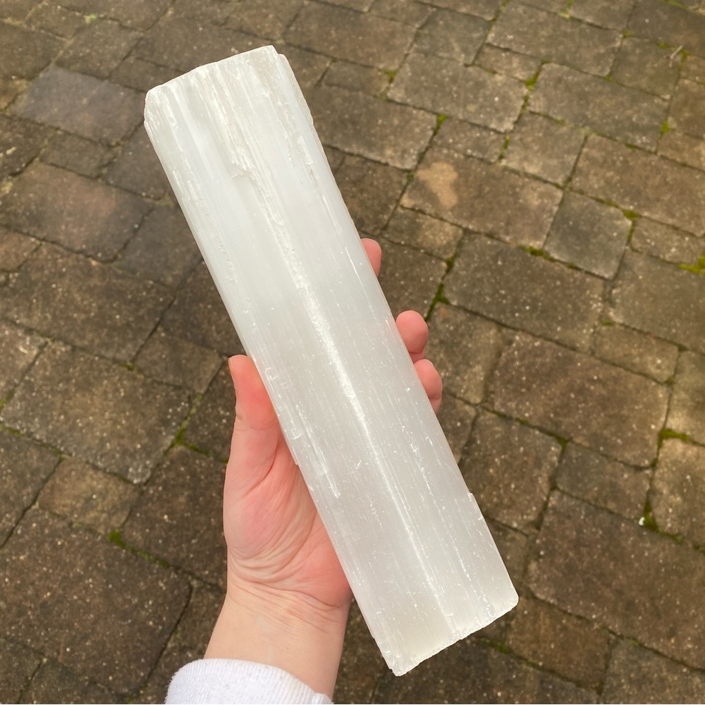 Satin Spar Selenite Slab Large Crystal Gem
